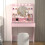 Vanity Desk with Lights Pink 1