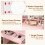 Vanity Desk with Lights Pink 4