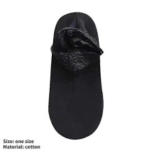 (Black) 3 pair Women Autumn Winter Warm Socks Cotton Lace Solid Color Short Ankle Floor Socks 8 COLOR
