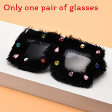 (Black)Gafas de sol cuadradas negras de diseñador con protección Uv400 para estilo urbano calle