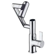 (sliver) Multi-Angle Rotating Faucet with Digital Display Heavy-Duty Faucet Replacement Bathroom Accessories Torneiras De Cozinha