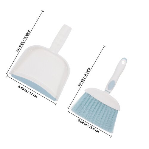 Plastic Mini Borstel En Stofblik Voor 1