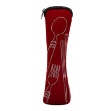 (01) Cutlery Holder Portable For Spoon Fork Dinner Bag Travel Camping Tableware