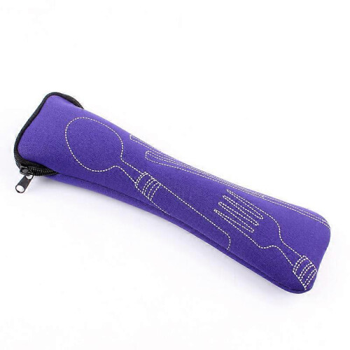 (11) Cutlery Holder Portable For Spoon Fork Dinner Bag Travel Camping Tableware