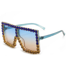 (Style 13)Elegantes gafas de sol negras de marco completo con protección UV para viajes y ocio