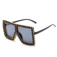 (Style 1)Elegantes gafas de sol negras de marco completo con protección UV para viajes y ocio