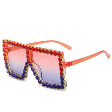 (Style 14)Elegantes gafas de sol negras de marco completo con protección UV para viajes y ocio