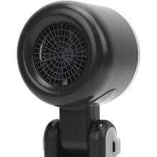 Mini ventilateur pliable gris, écran digital suspendu cou rechargeable