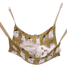 (Four Leaf Clover) Cat Cage Hammock Pet Hanging Bed Sleeping Swing Chair Breathable Comfy Cage Bed For Cat Kitten