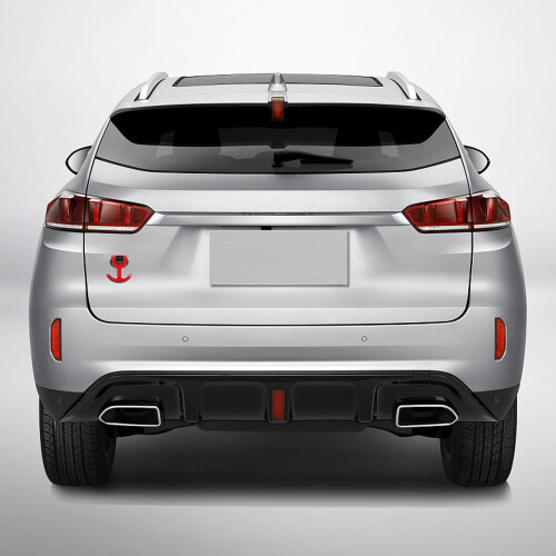 1Auto Afsleephaak Rood ABS Bevestiging Te Plaatsen 2