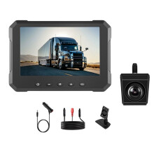 Backup Camera voor Truck AHD 1080P Achteruitkijkcamera 5inch Monitor Kit, IP68 Waterdicht Nachtzicht voor Trailer Pickup RV