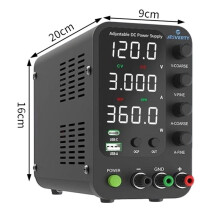 JESVERTY Lab Power Supply 120V Bench Power Voltage Regulator Benchtop Switching Power for Electronics Repair EU Plug