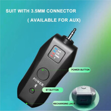 Wireless Microphone Receiver with 3.5mm Connector Audio Receiver for Microphone