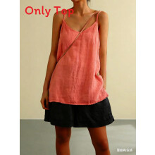 (Peach,XXL)Loose Fit Sleeveless Tank Shirt For Women Breathable Summer Casual And Wear Travel
