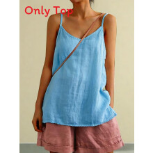 (SkyBlue,XXL)Loose Fit Sleeveless Tank Shirt For Women Breathable Summer Casual And Wear Travel