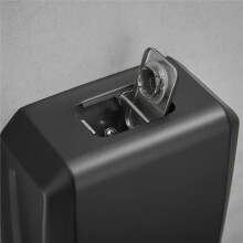 Distributeur de Savon Mural Noir Mat de 800 Ml en Acier Inoxydable 304, Pompe Ă Liquide pour Shampooing pour Salle de Bain Noir Mat