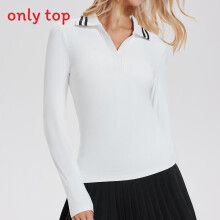 (White,XXXL)Ladies Long Sleeve Casual Polo With Stretch Fabric For Fitness Training Sport