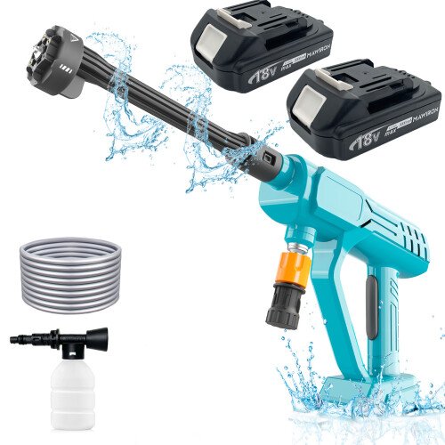 Cordless Portable Pressure Washer | 6-in-1 Nozzle