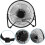 Mini ventilateur noir, portable pour bureau intérieur usage quotidien 4