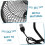 Mini ventilateur noir, portable pour bureau intérieur usage quotidien 3