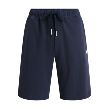(Navy Blue White,S)Mens Summer Cotton Flatfront Shorts With Badge Details For Active Use Lifestyle