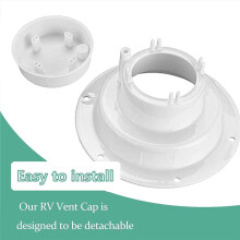 RV-VVS-Ventillock RV-Takventil RV-Tak Avloppslucka för 1 Till 2 3/8 Tums RöR HJ403 Vit