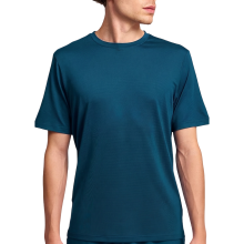 T-shirt d'entraînement pour homme respirant séchage rapide ajusté bleu marine M — vetement sport homme