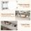 Vanity Desk with Lights Grey 3