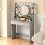 Vanity Desk with Lights Grey 8
