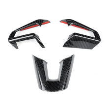 Steering Wheel Button Frame Carbon Fiber Trim Sticker for MX-5 2016-2025 Car Interior Accessories