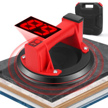 1Pack Electric Glass Suction Cup Lifter 8", 600LBS Vacuum Suction Cup with LCD Display, Cordless Tile Lifting Tool for Granite, Marble, Glass, Metal