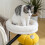 PawHut PawHut Cat Desk Bed, 360 Rotatable Adjustable Kitten Hammock, Cream White 8