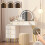 Vanity Desk with Lights, Makeup Table White 2