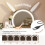Vanity Desk with Lights, Makeup Table White 5