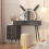 Vanity Desk with Lights, Makeup Table Black 1