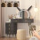 Vanity Desk with Lights, Makeup Table Black 3