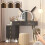 Vanity Desk with Lights, Makeup Table Black 4