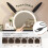 Vanity Desk with Lights, Makeup Table Black 6