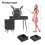 Vanity Desk with Lights, Makeup Table Black 2
