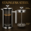 800ml French Press Stainless Steel Coffee Tea Filter Maker Plunger Pitcher Tool 4