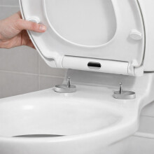 NEW LUXURY BATHROOM SLOW SOFT CLOSE WHITE TOILET SEAT SEATS WC HEAVY DUTY