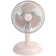 Mini ventilateur rétro rose USB, portable pour bureau étudiant camping