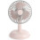 Mini ventilateur rétro rose USB, portable pour bureau étudiant camping 1