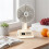 Mini ventilateur rétro luxe, écran digital réglage continu USB 8