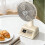 Mini ventilateur rétro luxe, écran digital réglage continu USB 2