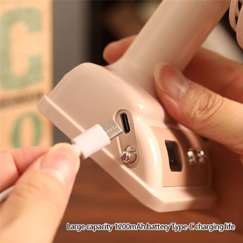 Mini ventilateur rétro luxe, écran digital réglage continu USB 2