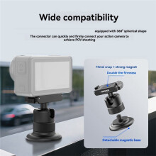 NEEWER Magnetic Camera Mount, 360 Quick Release   Adapter Base Mount for  /360/Osmo Action 5 Pro/4/3 Black