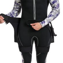 Combinaison de Plongée Extensible pour Homme avec Poches et Boucle à Dégagement Rapide, Ceinture Réglable, Short de Natation et de Plongée