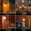 2PCS LED Purples Light Bulb 9W E27 Base Non-Dimmable Light Bulb Lighting for Home Lighting Holiday Lighting Decor 2