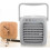 Mini ventilateur blanc rechargeable USB, 14x14x14cm humidificateur 4